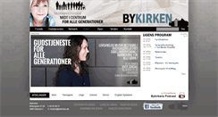 Desktop Screenshot of bykirken.dk