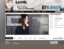 Tablet Screenshot of bykirken.dk